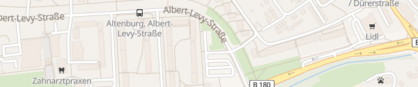 Karte Albert-Levy-Straße Altenburg