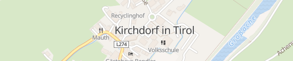 Karte Dorfplatz Kirchdorf in Tirol