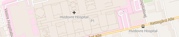 Karte Krankenhaus Hvidovre