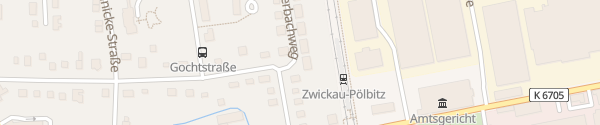 Karte Feuerbachweg Zwickau