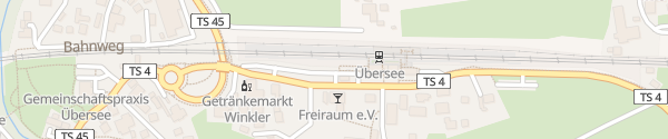 Karte Bahnhof Übersee