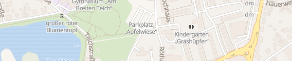 Karte Parkplatz Apfelwiese Borna