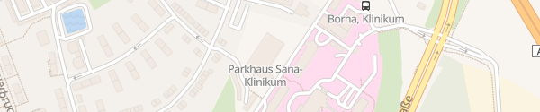 Karte Parkhaus Sana-Klinikum Borna