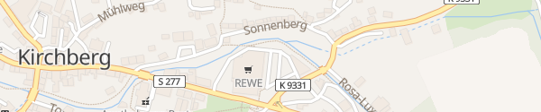 Karte REWE Kirchberg