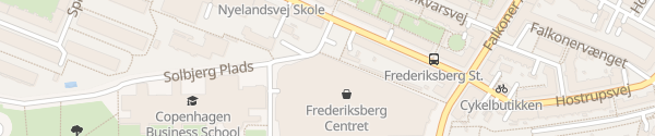 Karte Frederiksberg Centeret Frederiksberg