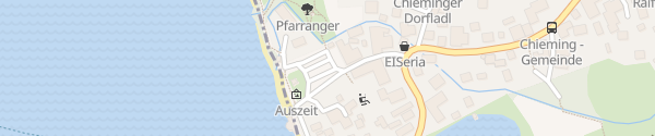 Karte Parkplatz Markstatt / Dampfersteg Chieming