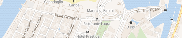 Karte Viale Ortigara Rimini