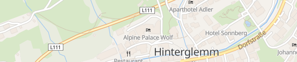 Karte Alpine Palace Hinterglemm