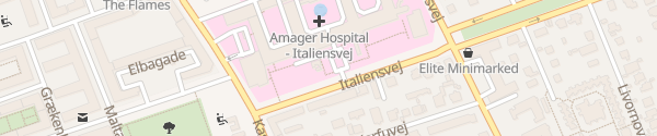Karte Amager Hospital København