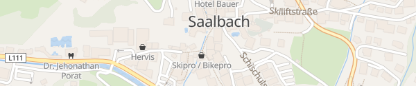 Karte Berger's Sporthotel Saalbach