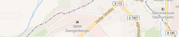 Karte BMW Autohaus Zwingenberger Gersdorf