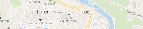 Karte Großparkplatz Lofer