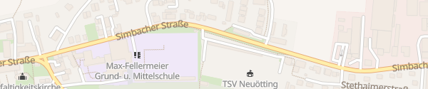 Karte Sportplatz Simbacher Straße Neuötting
