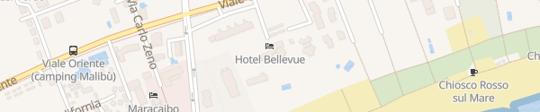 Karte Hotel Bellevue Lido di Jesolo