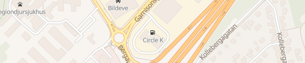 Karte Circle K Bergarondellen Helsingborg