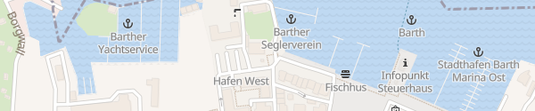Karte Hafen West Barth
