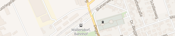 Karte Bahnhof Wallersdorf