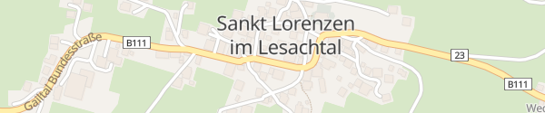 Karte St. Lorenzen Parkplatz St. Lorenzen im Lesachtal