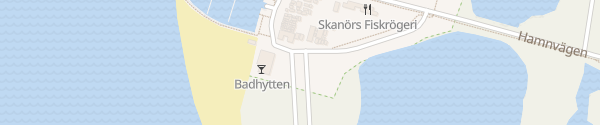 Karte Skanörs strandparkering Hamnvägen