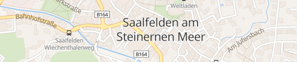 Karte Bike-Ladestation Rathausplatz Saalfelden am Steinernen Meere