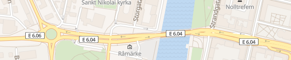 Karte Rådhusgatan Halmstad
