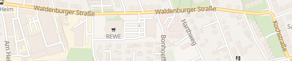 Karte ALDI Nord Waldenburger Straße Chemnitz