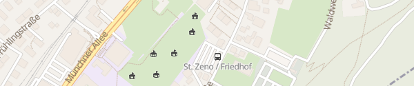 Karte Parkplatz St. Zeno / Friedhof Bad Reichenhall