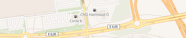Karte OKQ8 Frennarpsvägen Halmstad