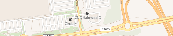 Karte E.ON OKQ8 Frennarpsvägen Halmstad