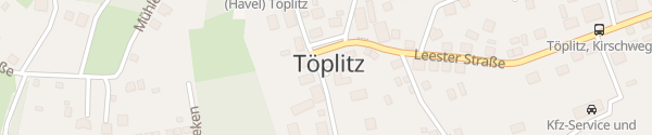 Karte Dorfplatz Töplitz Werder (Havel)