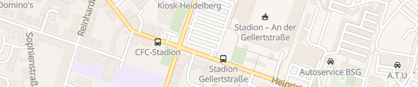 Karte Parkplatz Stadion an der Gellertstraße (CFC) Chemnitz