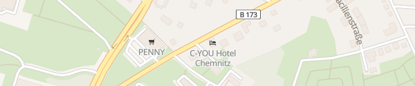Karte C-YOU Hotel Chemnitz