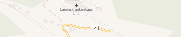Karte Landeskrankenhaus Laas Kötschach-Mauthen