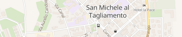 Karte Corso del Popolo San Michaele al Tagliamento