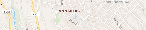 Karte Tiefgarage P3 Marktplatz Annaberg-Buchholz