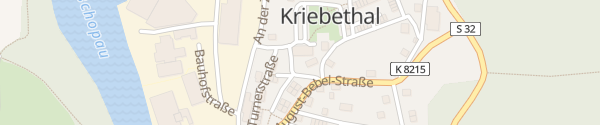 Karte Turnerstraße Kriebstein