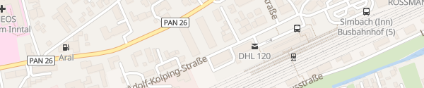Karte Adolf-Kolping-Straße Simbach am Inn