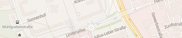 Karte Lindenallee Stralsund