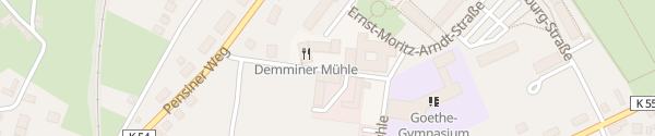 Karte Demminer Mühle Demmin