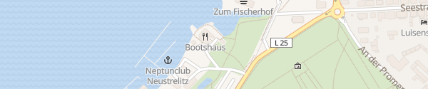 Karte Bootshaus Neustrelitz