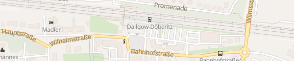 Karte Bahnhof Dallgow-Döberitz