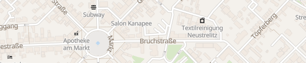 Karte Bruchstraße Neustrelitz