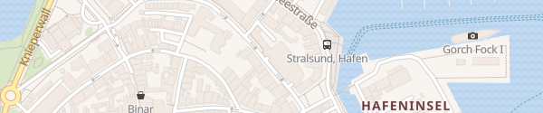 Karte Parkhaus am Hafen Stralsund