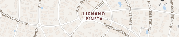 Karte Piazza Rosa dei Venti Lignano Sabbiadoro