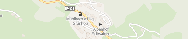 Karte Das Grünholz Aparthotel & Restaurant Mühlbach am Hochkönig