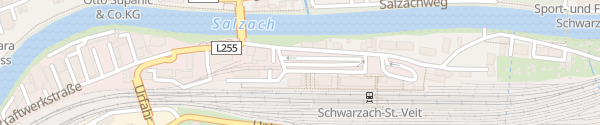Karte Bahnhof Schwarzach im Pongau