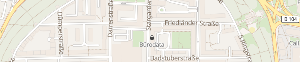 Karte Stargarder Straße Neubrandenburg