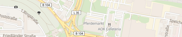 Karte Parkplatz Alfred-Lythall-Straße Neubrandenburg