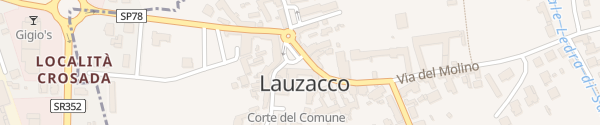 Karte Comune Lauzacco
