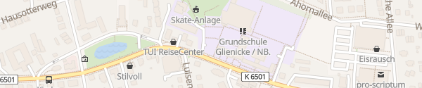 Karte Parkplatz Hauptstraße Glienicke/Nordbahn